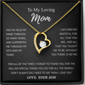 To my Mom - Elegant Heart Necklace